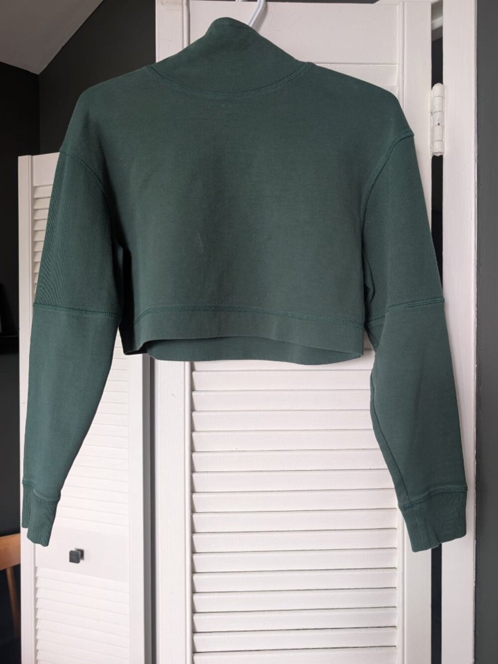 ✨3/$30 - Twik par Simons Green Cropped Mock Neck Sweatshirt S